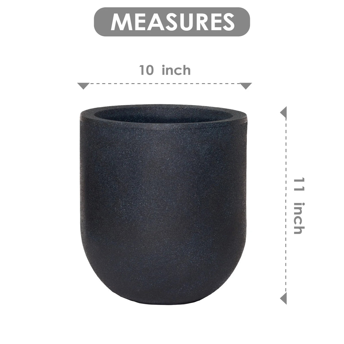 11 in Cylindro Plastic Planter R637