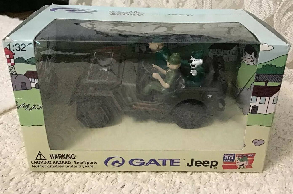 Die-Cast Beetle Bailey in Willys Jeep S757983