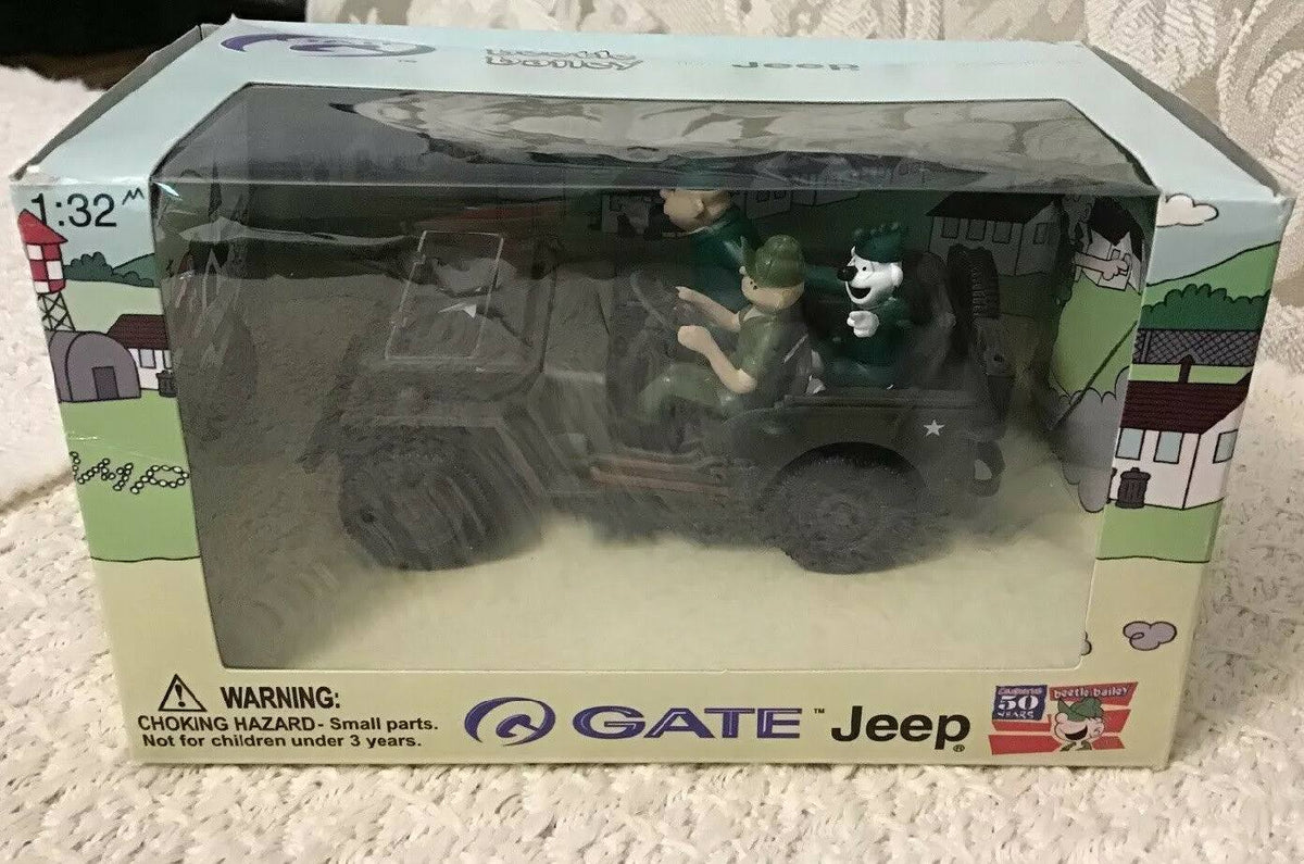 Die-Cast Beetle Bailey in Willys Jeep S757983