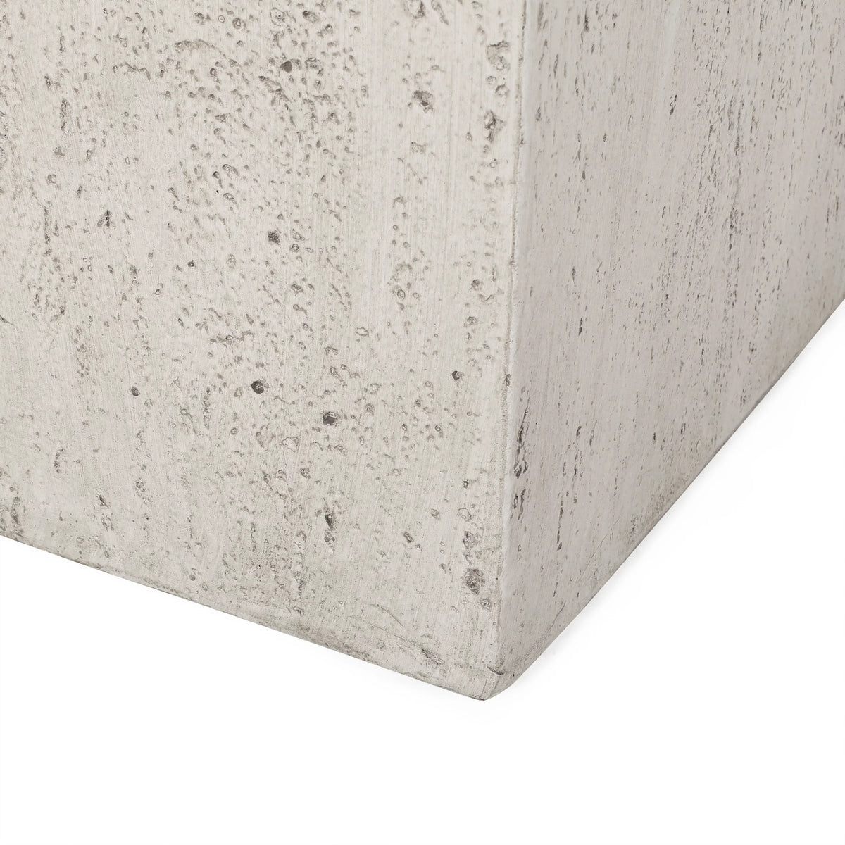 White Cast Stone Square Planter V472