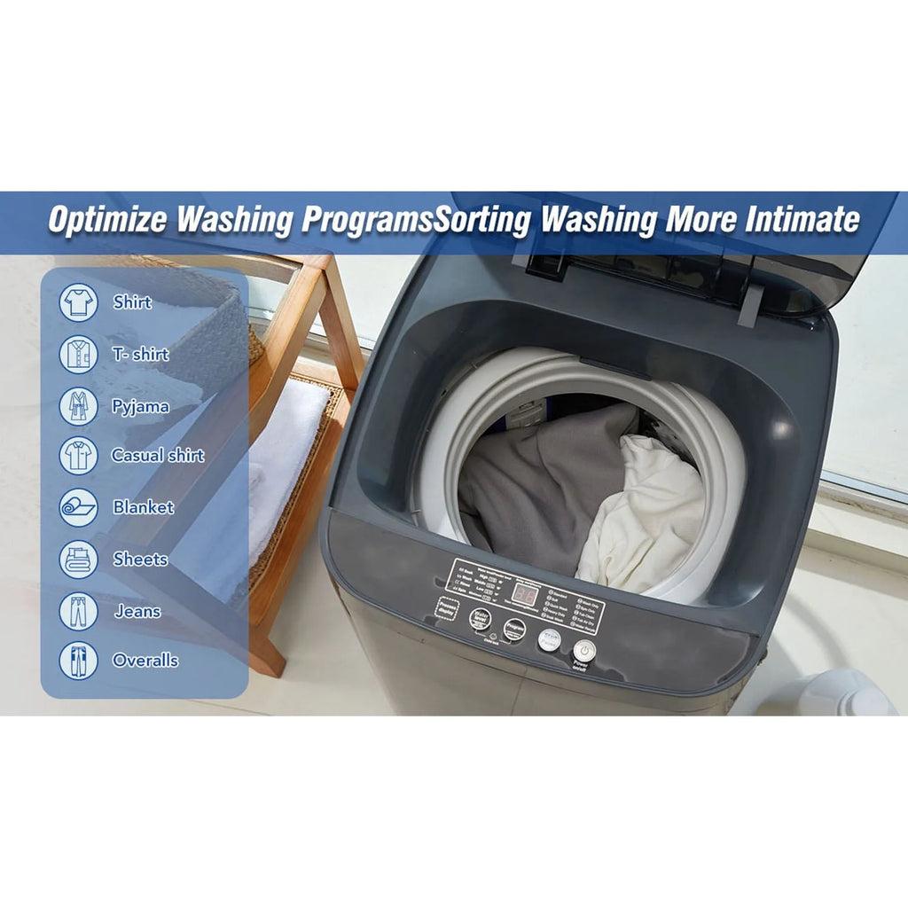 Portable Automatic Washing Machine 8 Water Levels 10 Programs L674499
