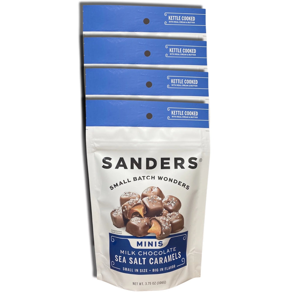Milk Chocolate Sea Salt Caramel 3.75 oz Bag Value Pack of 4 G8970