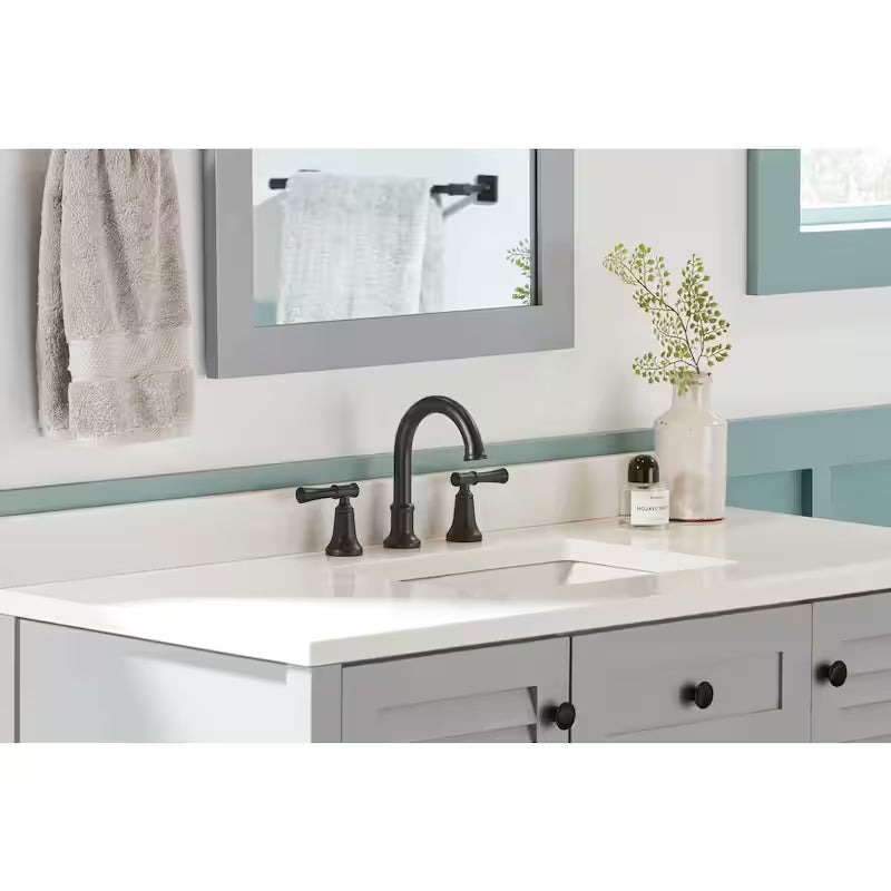 2-Handle Widespread Bathroom Faucet in Matte Black G940778