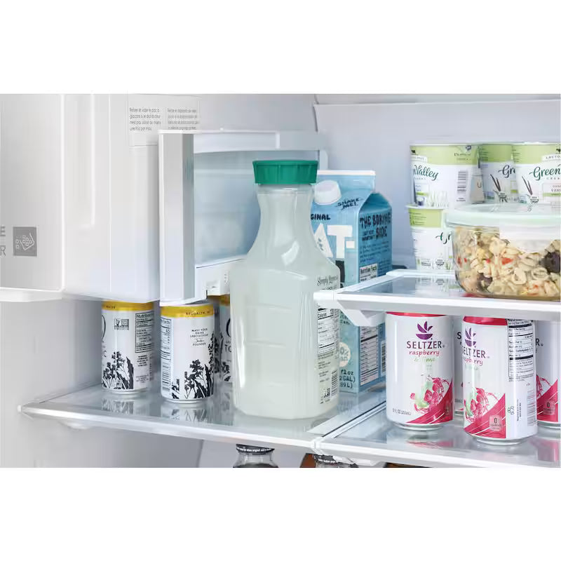 36 in. Wide 21.5 cu. ft. Counter-Depth 4-Door Stainless Steel Refrigerator O877