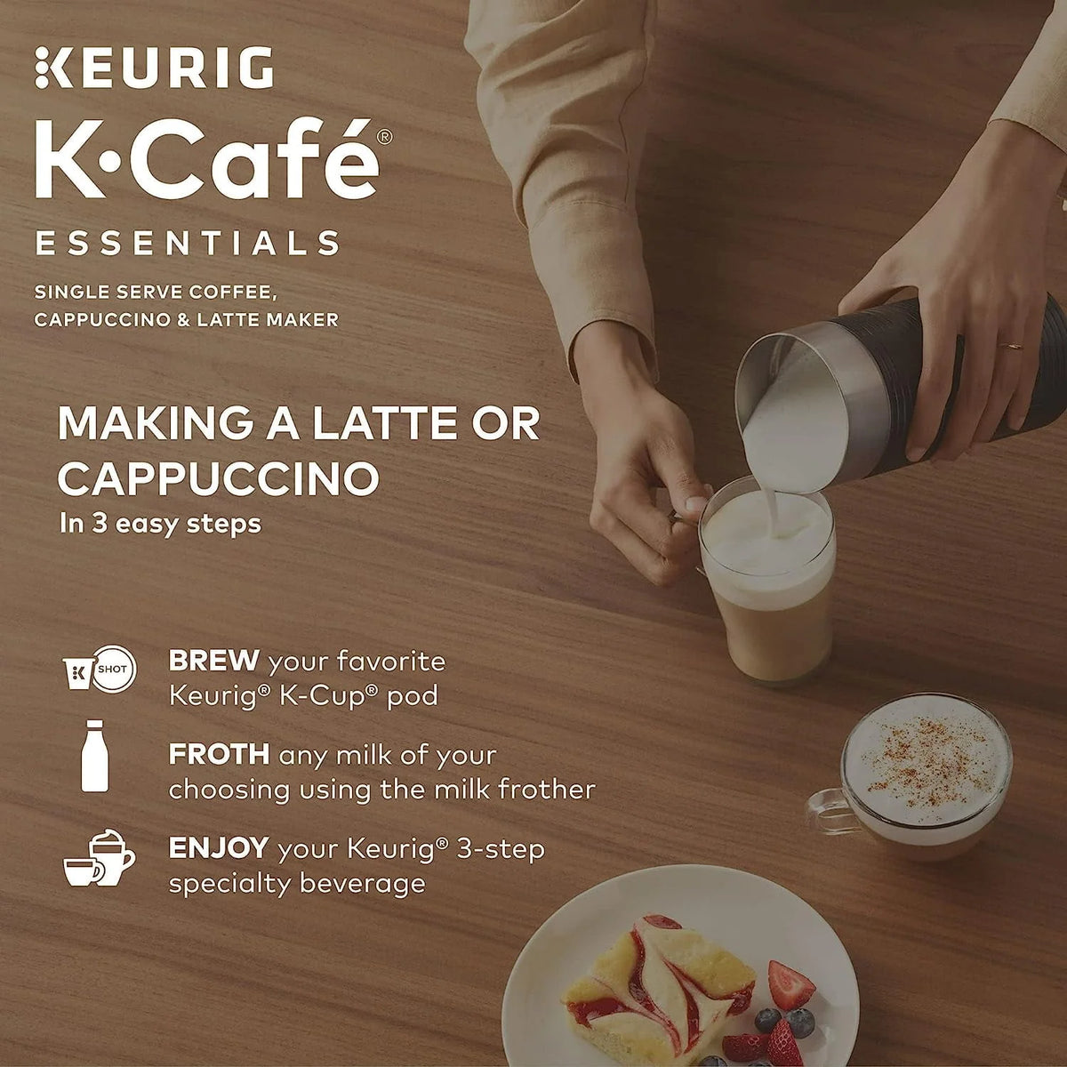Black Single Serve Coffee, Latte and Cappuccino Maker H5967