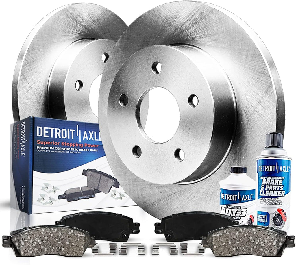 Rear Disc Brake Kit Rotors with Ceramic Pads and Hardware W52311