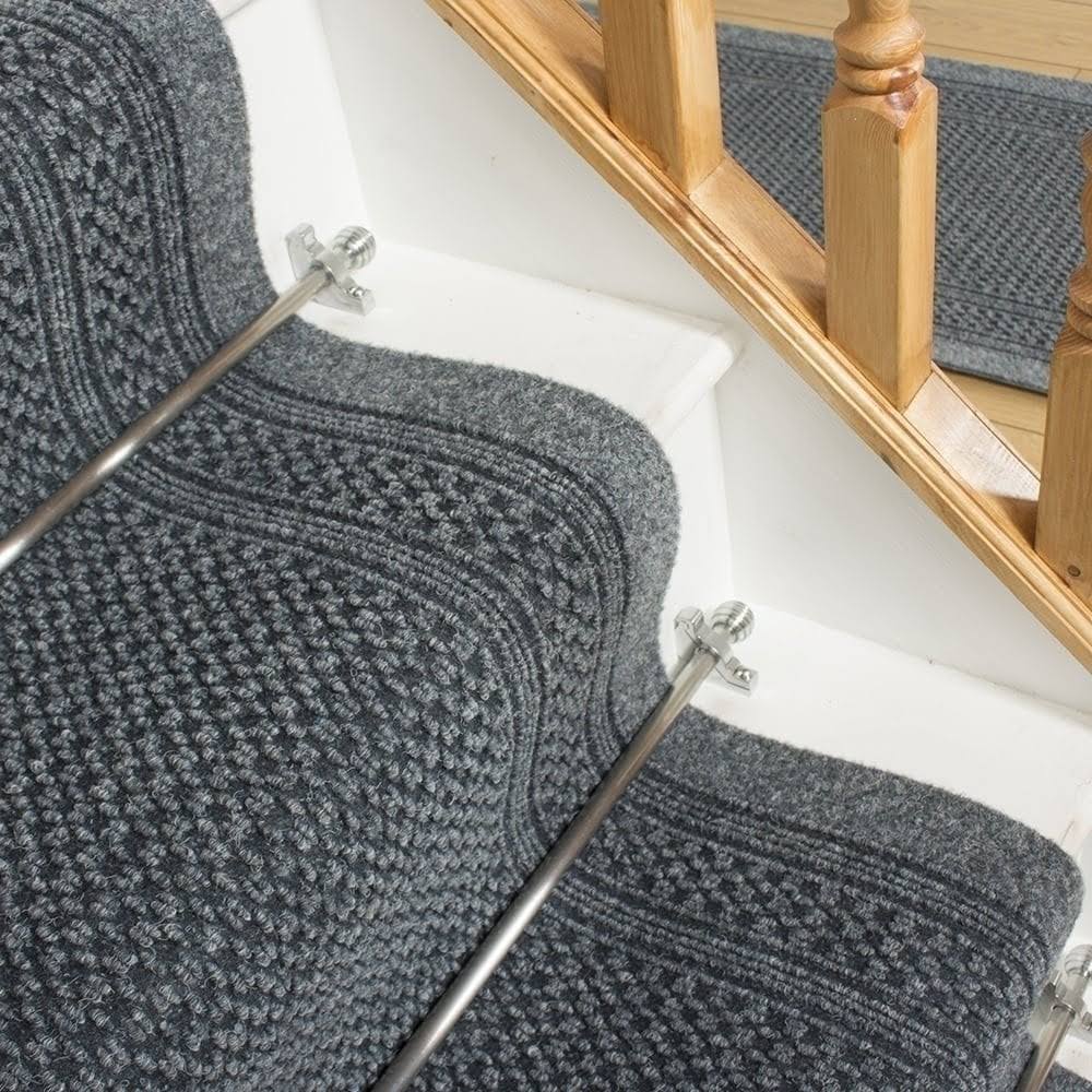 Aztec Gray Stair Carpet Runner 6 foot P850954
