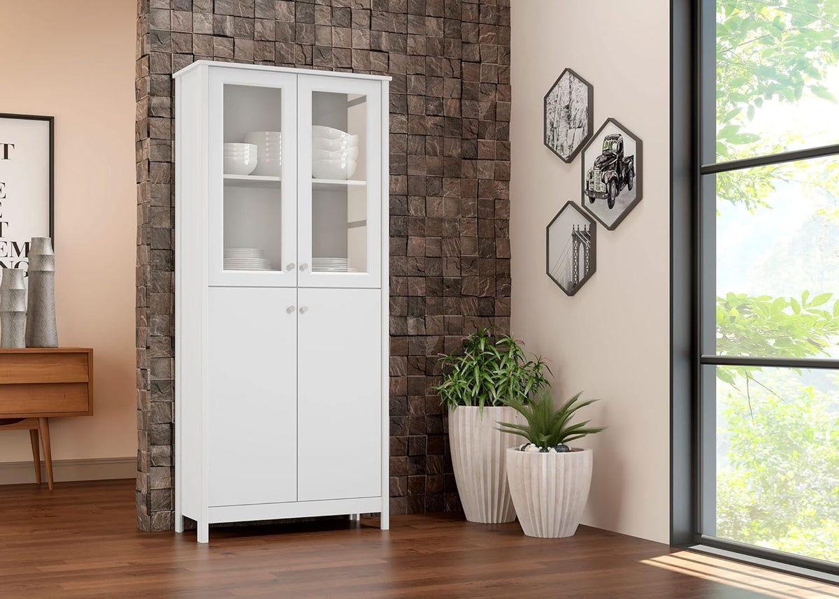 Espresso 4-Door China Cabinet K6536