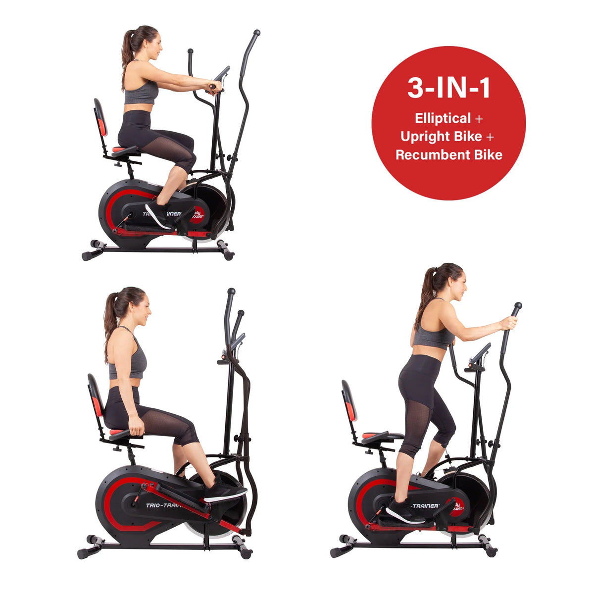 3 in 1 Home Gym Cardio Exercise Fitness Machine U3559