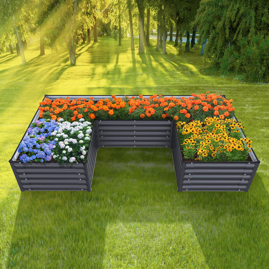 17 Tall U Shape Raised Garden Bed D734