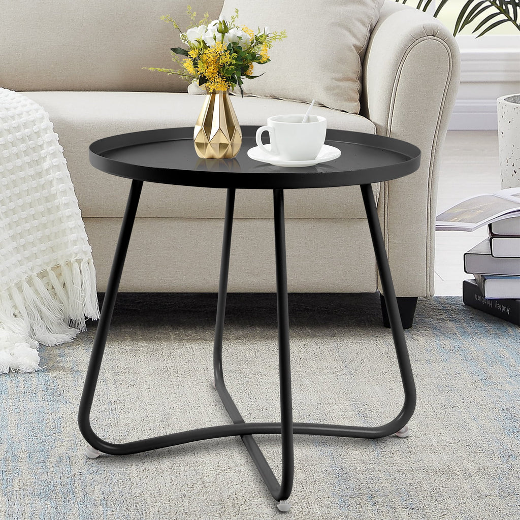 Round Metal Side Table M43827