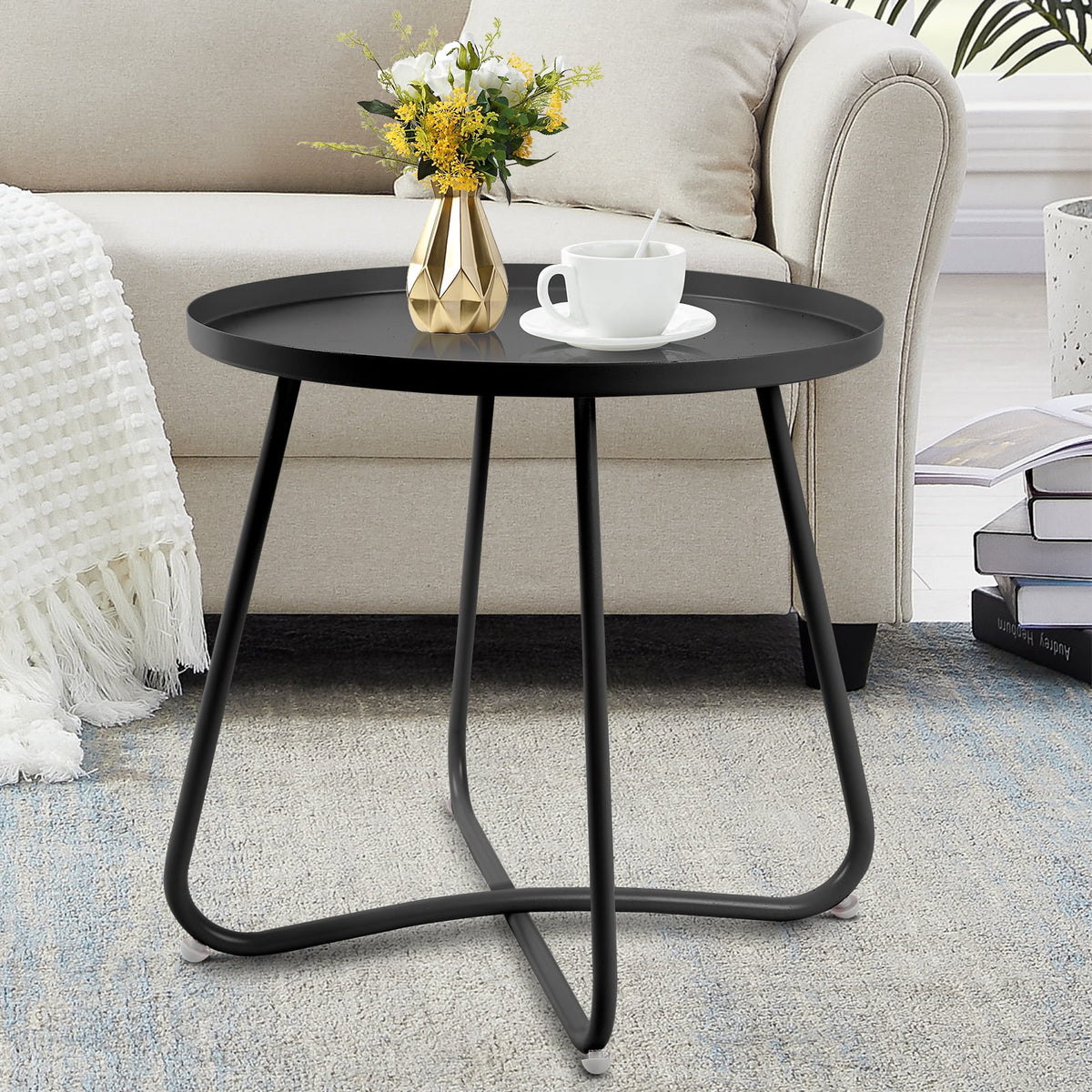 Round Metal Side Table M43827