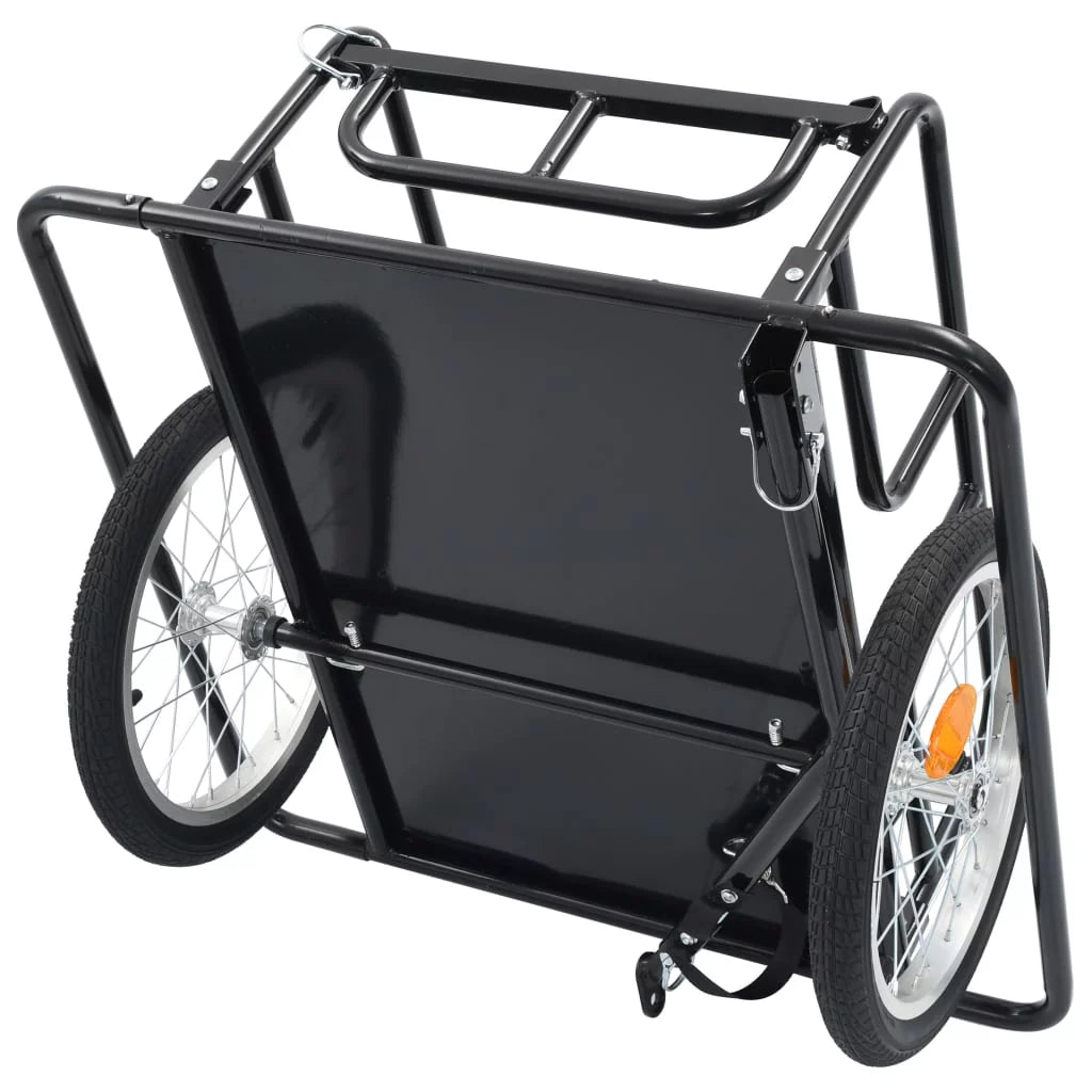 Bike Cargo Trailer Steel Black I933549