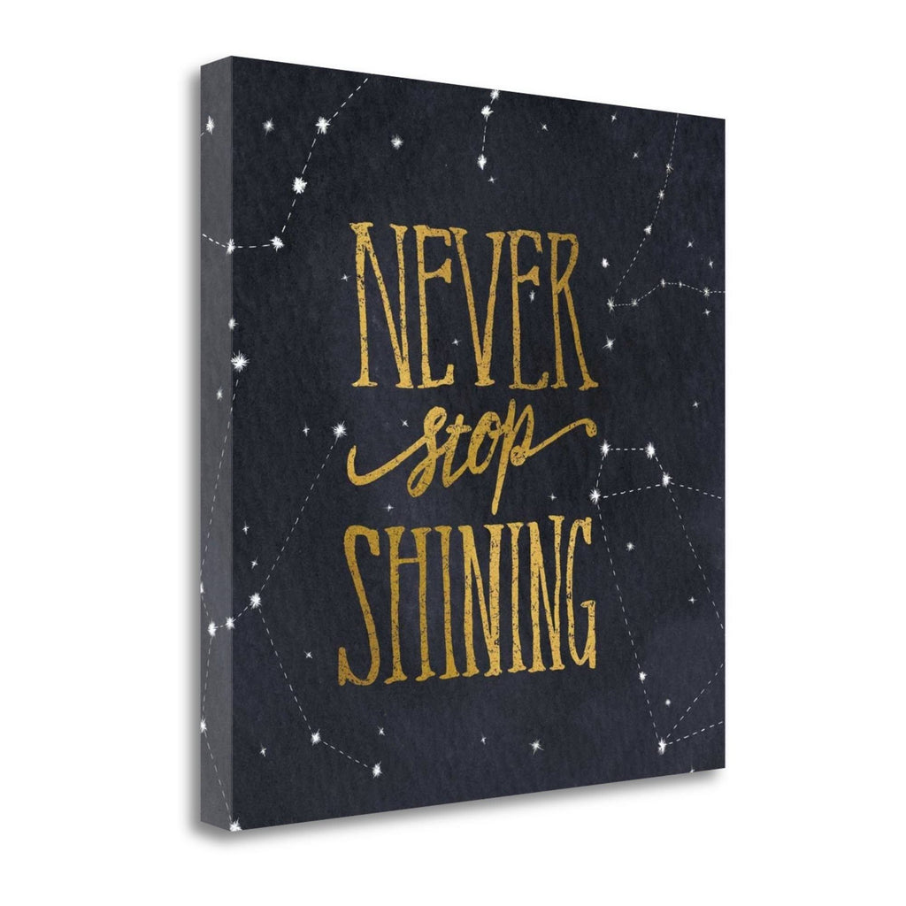 Starry Words II Gold Giclee on Gallery Wrap Canvas Z337