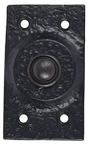 Black Powder Coated Iron Doorbell R4560