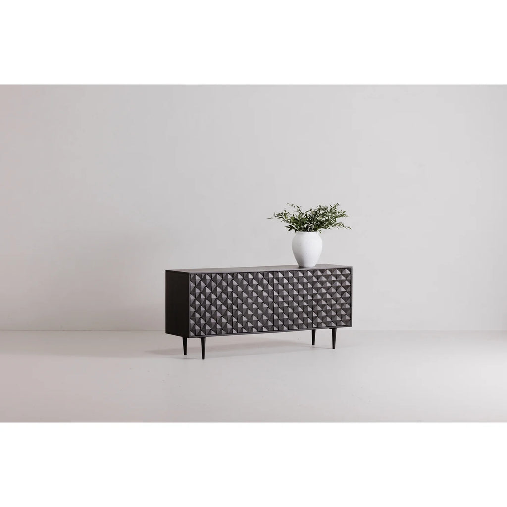 Black 4 Door Sideboard N8540