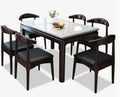 Wooden Marble Dining Table and Chairs Set Q54576