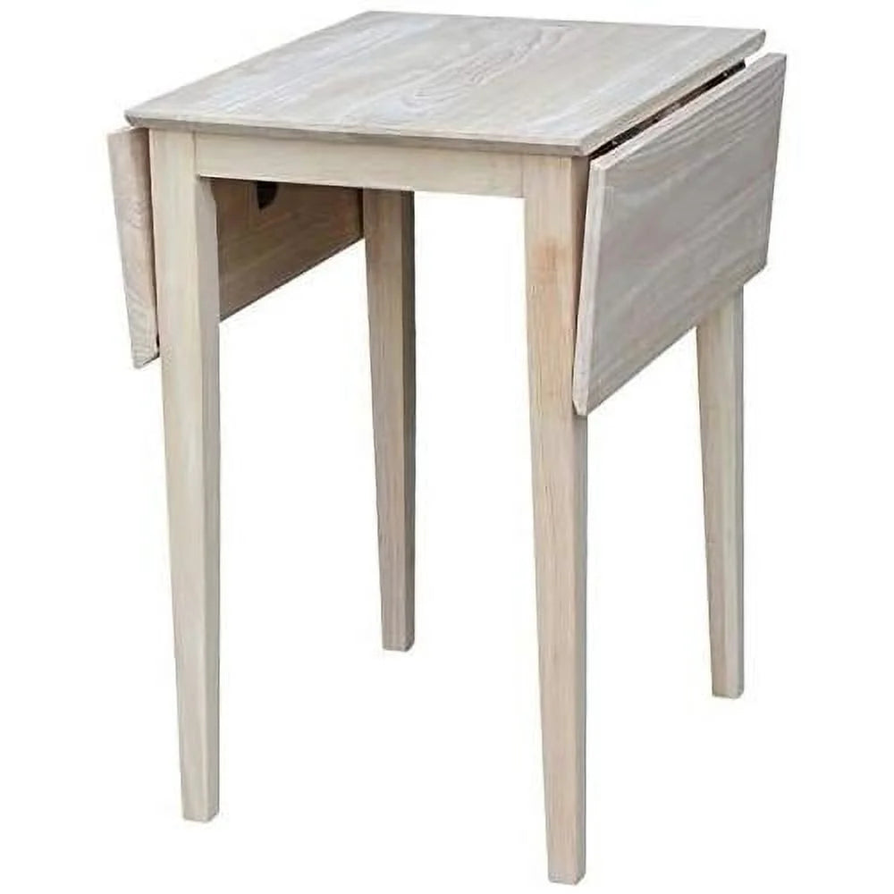 Unfinished Natural Wood Drop Leaf Dining Table V193529