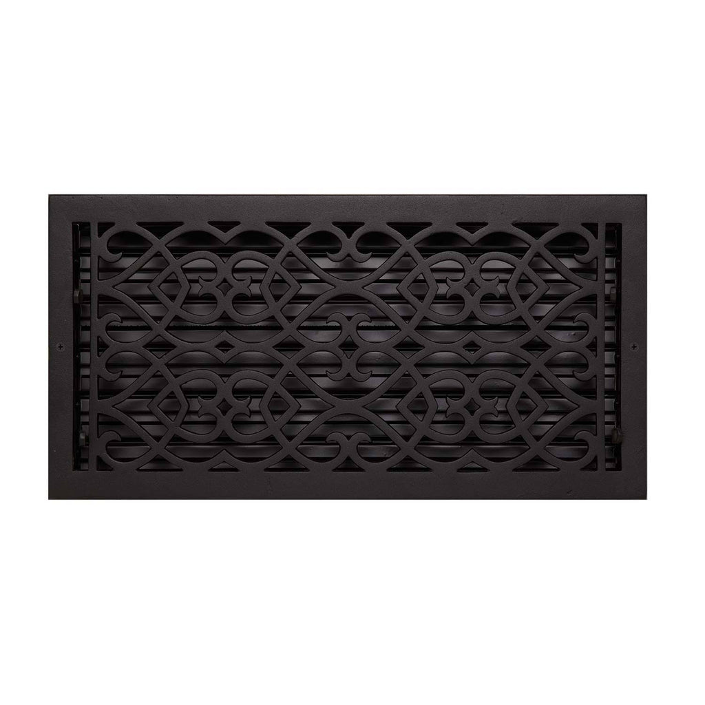 Cast Iron Wall Register Black Powder Coat M167