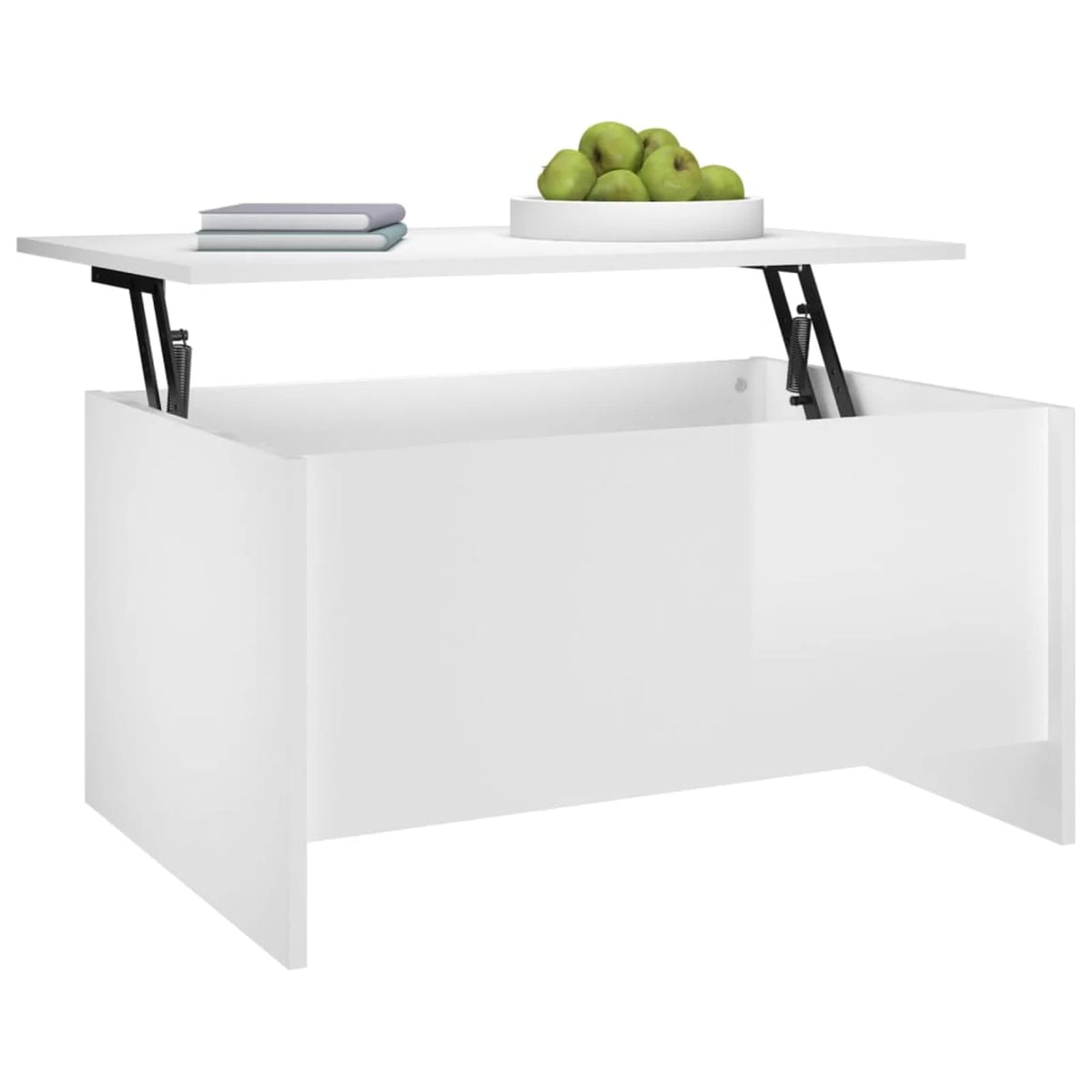 High Gloss White Engineered Wood Coffee Table P43359