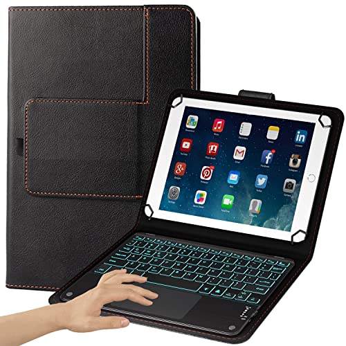 9" to 11" Tablet Keyboard Case with Touchpad Black K368