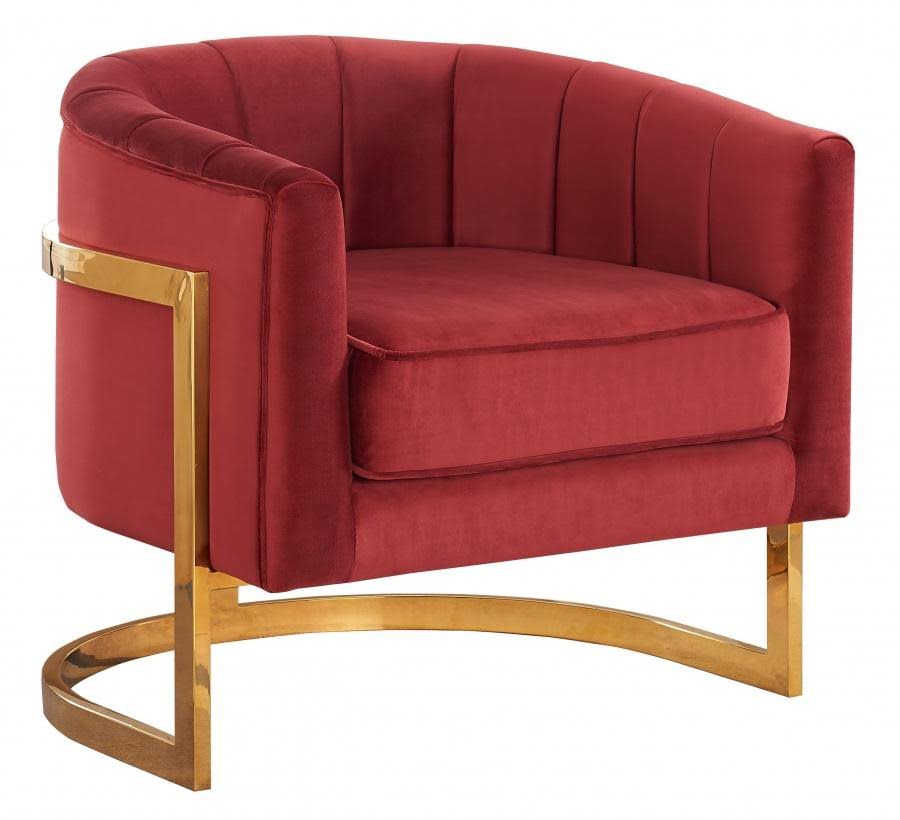 Green Velvet Accent Chair T683