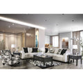 Ivory Fabric Sofa and Loveseat X436909