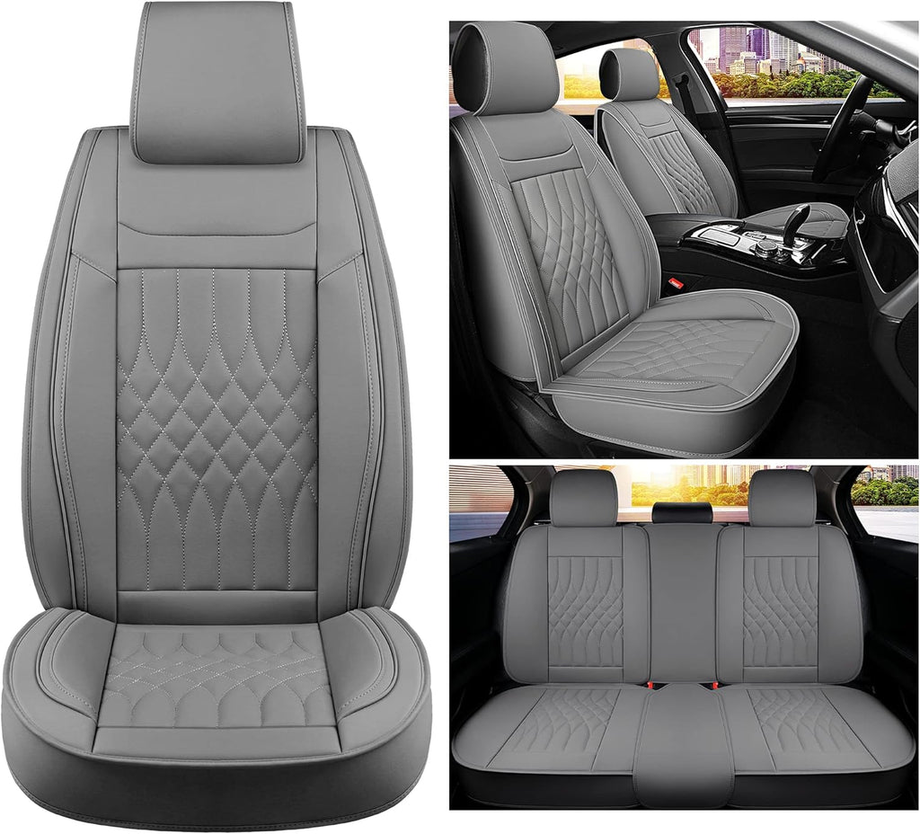 Leather Car Seat Covers Full Set U7404