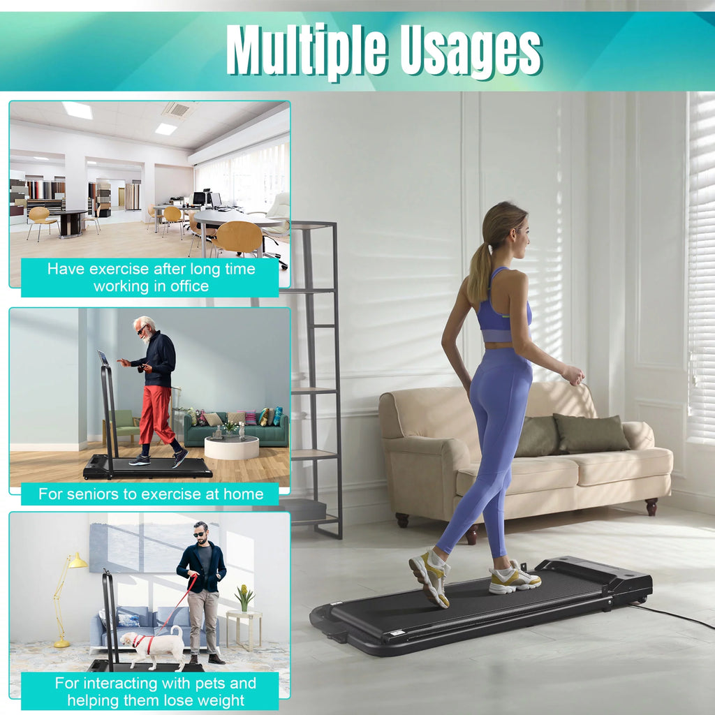 Foldable 2 in 1 Treadmill 1.5 HP H417906