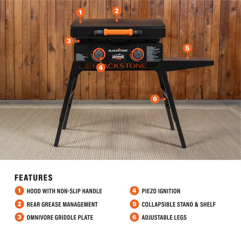 22 Propane Griddle with Stand and Adapter Hose N89831