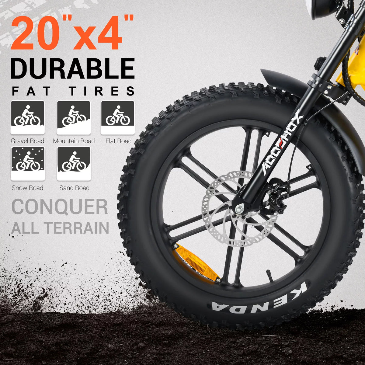 750W 20" Fat Tire Electric Bike N915745