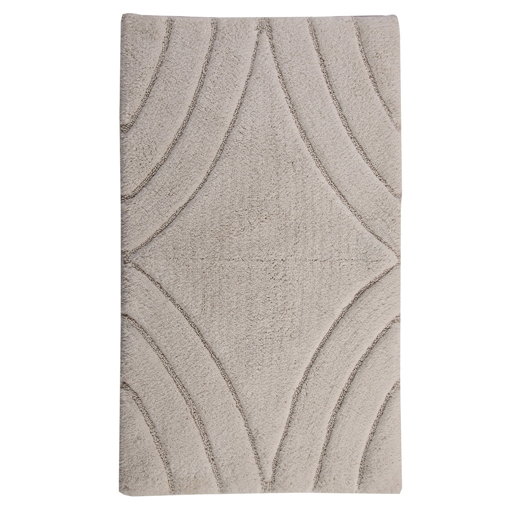 Ivory 17 x 24 Non Skid Bath Rug O66026