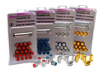 Chrome with Red Cap Wheel Installation Kit M325740