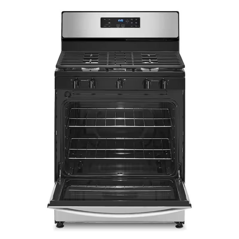 5-Burner Freestanding Gas Range in Stainless Steel X3820