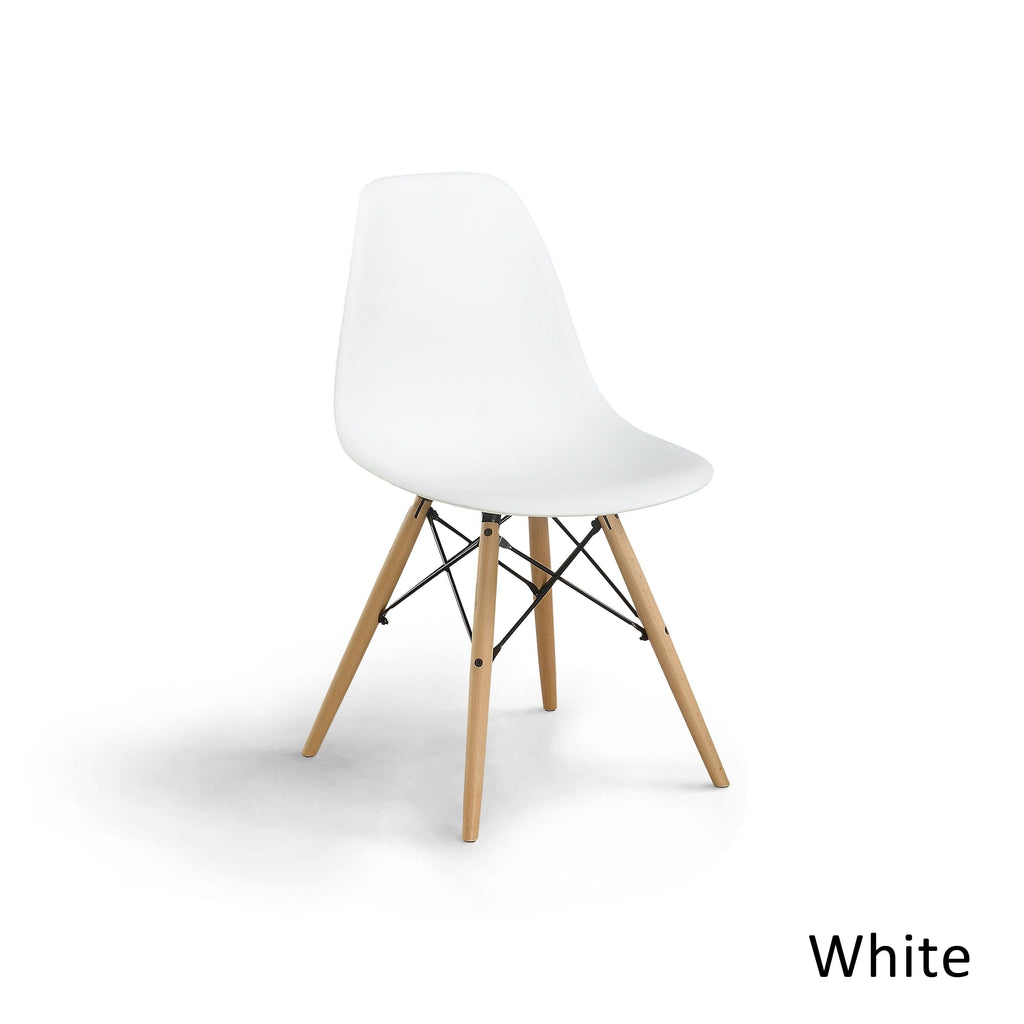 Black Plastic Accent Chairs Set of 2 M125828