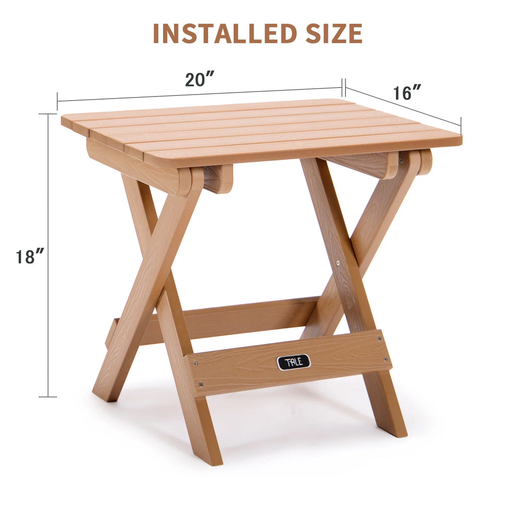 Brown Portable Folding Side Table A74638