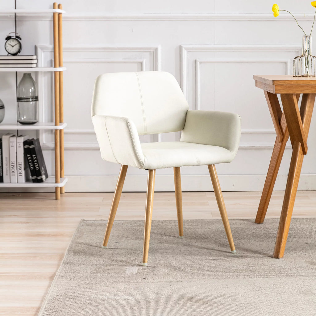Modern Fabric Accent Chair with Metal Legs V260