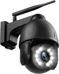 5MP PTZ Security Camera Outdoor 5X Optical Zoom Color Night Vision White K908567
