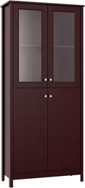Espresso 4-Door China Cabinet K6536