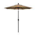 7.5 ft Aluminum Patio Umbrella Olefin Fabric Straw Y6375