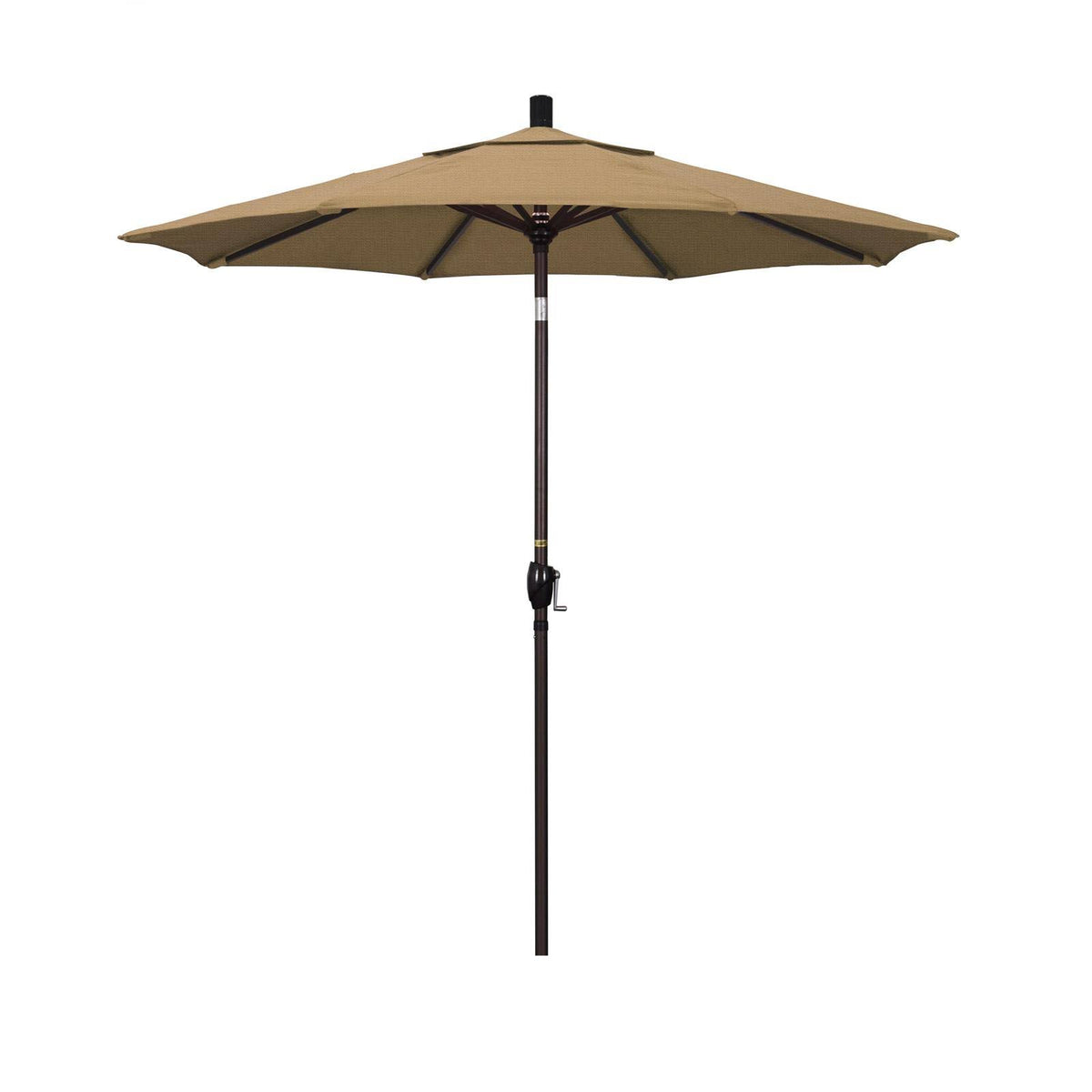 7.5 ft Aluminum Patio Umbrella Olefin Fabric Straw Y6375