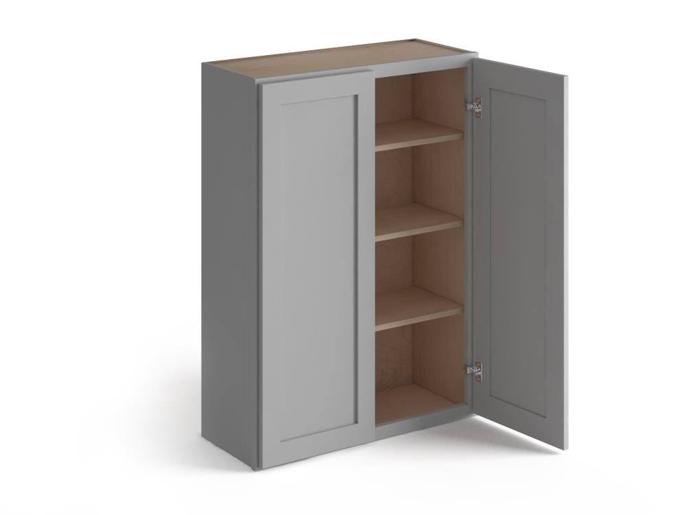 24-in W x 42-in H x 12-in D Gray Birch Wall Cabinet X21897