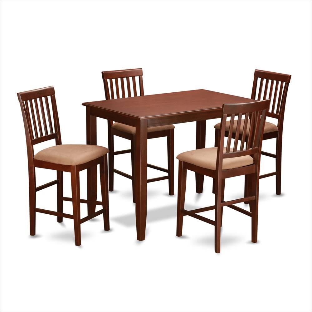 5 PC Pub Table and 4 Counter Chairs C24417