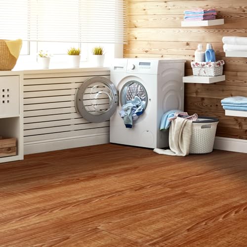 Interlocking Luxury Vinyl Flooring Tile 36 x 6 Inch 18-Pack S823