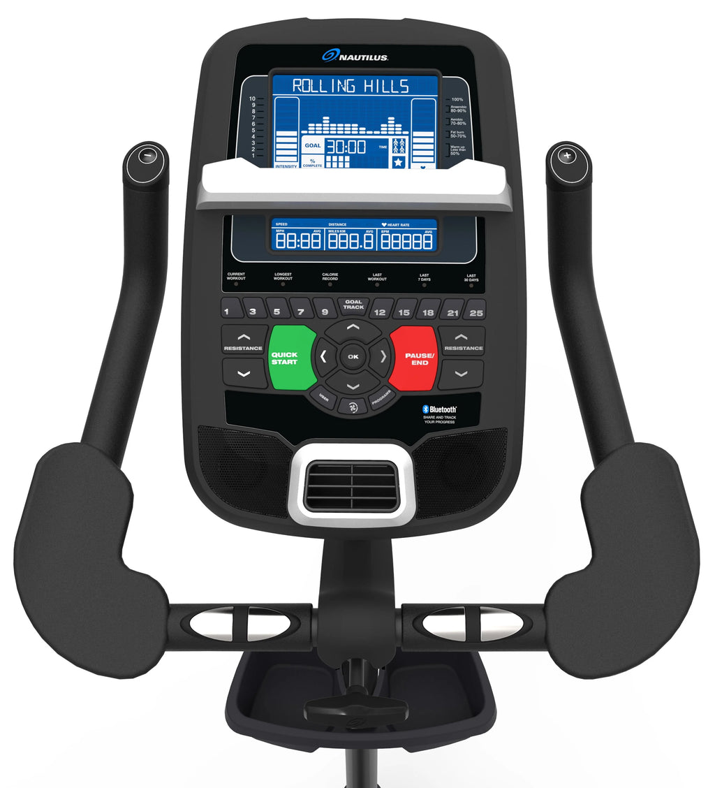 Upright Exercise Bike with Bluetooth Connectivity and 25 Levels of Resistance J69879