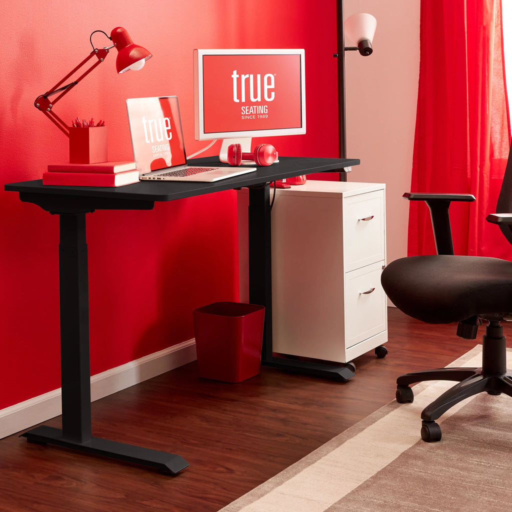 Black Height Adjustable Electric Standing Desk B15328