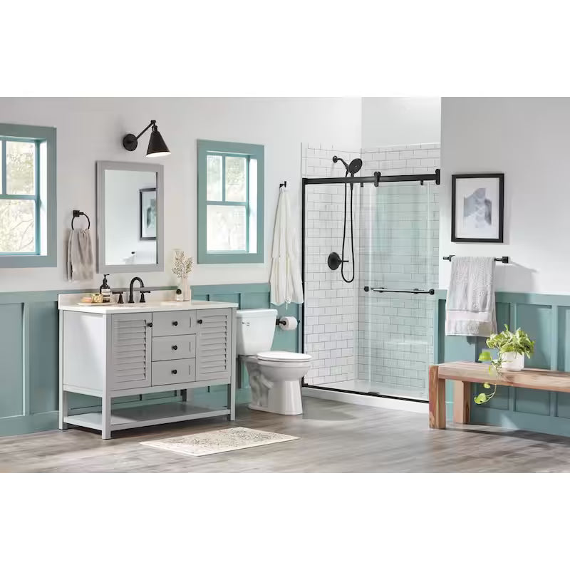 2-Handle Widespread Bathroom Faucet in Matte Black G940778