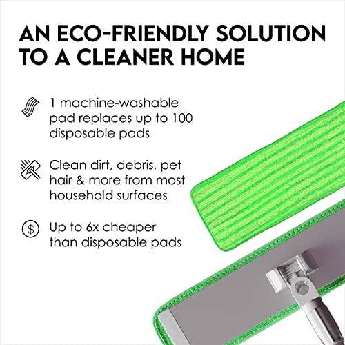 Microfiber Mop Pads 4 Pack Reusable Washable Cloth Mop Head 18 Inch B626783
