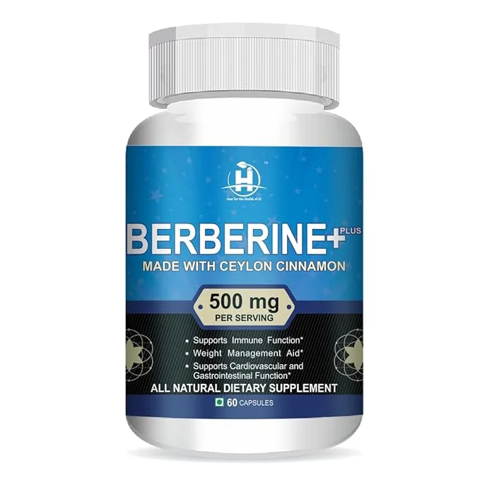 Berberine Extract 500mg 60 Veg Capsules A60185