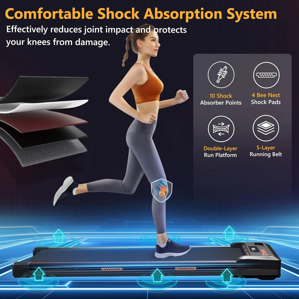 Under Desk Treadmill 2 in 1 Black T594519